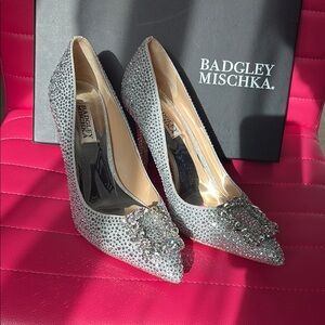 Badgley Mischka Rhinestone Pointed Toe Heels